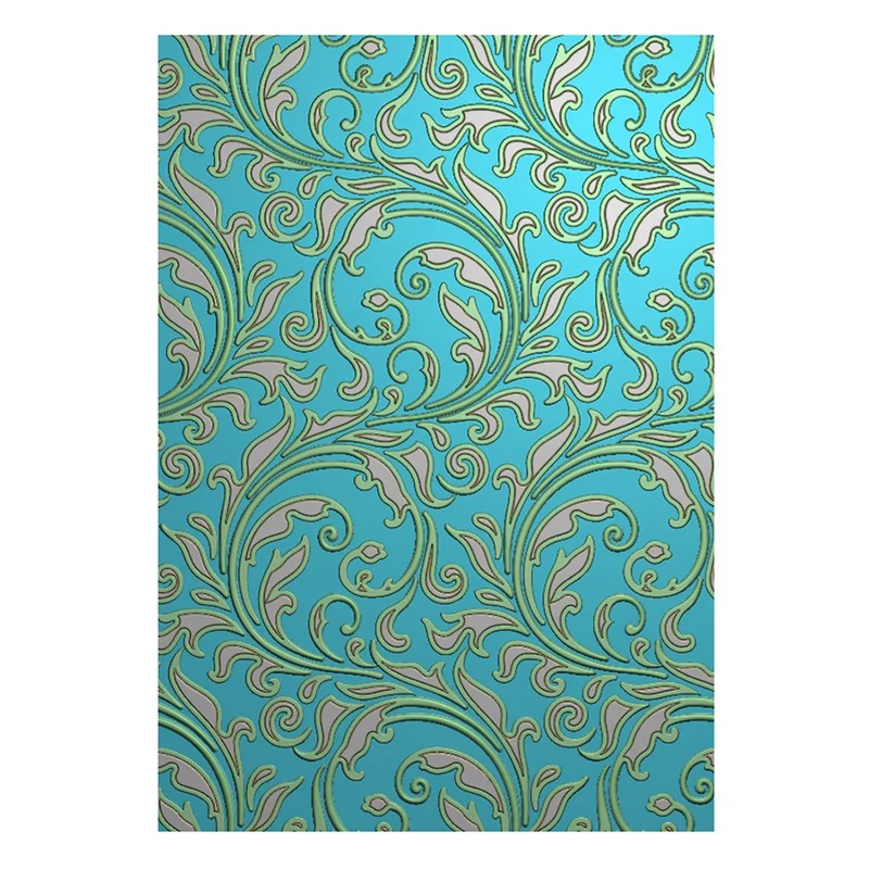 Poppy Crafts 3D Embossing Folder #293 - Ornate Scrolls