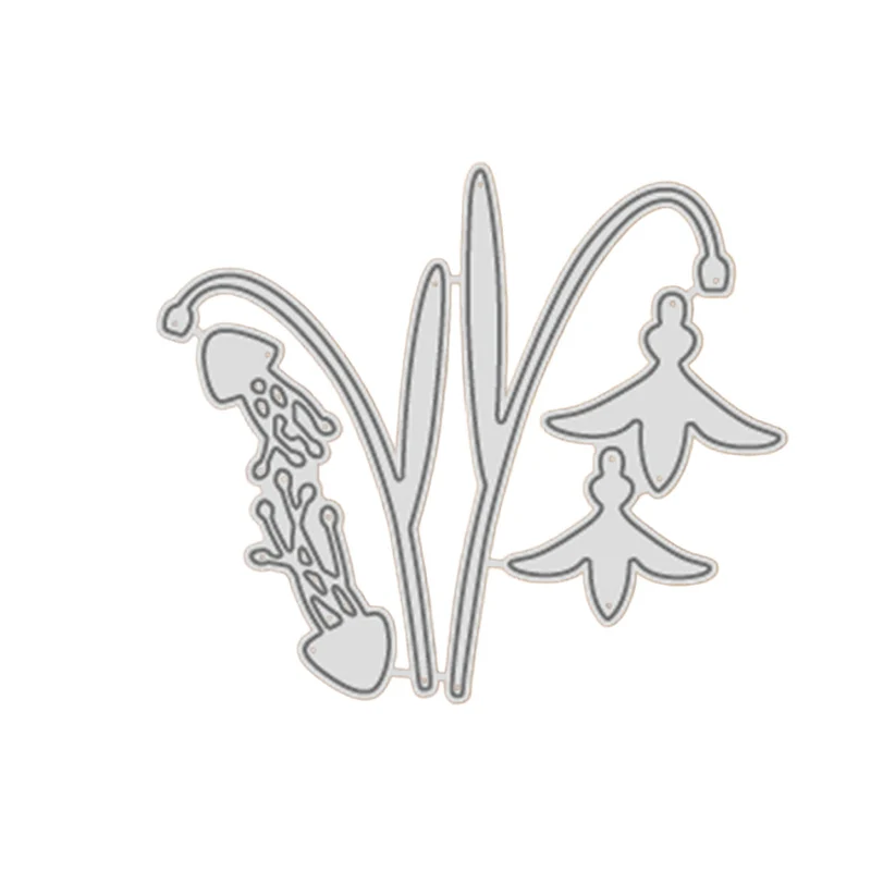 Poppy Crafts Cutting Dies #1750 - Wildflower & Foliage