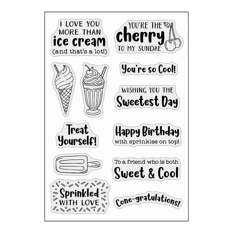 Poppy Crafts Stamps #792 - Sweet Treats
