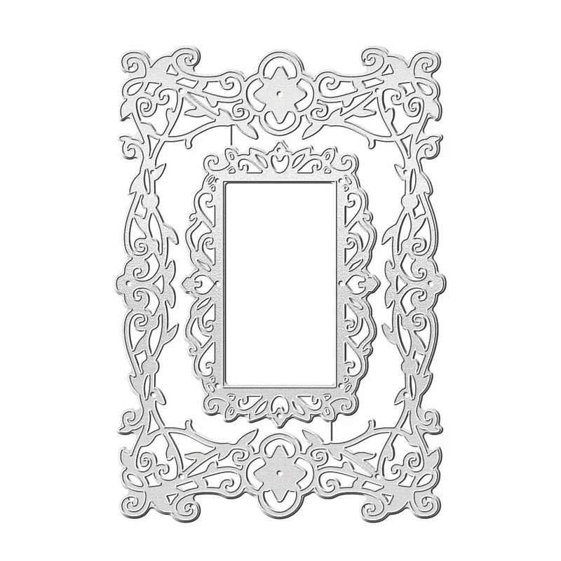 Poppy Crafts Cutting Dies #1757 - Ornate Floral Frame