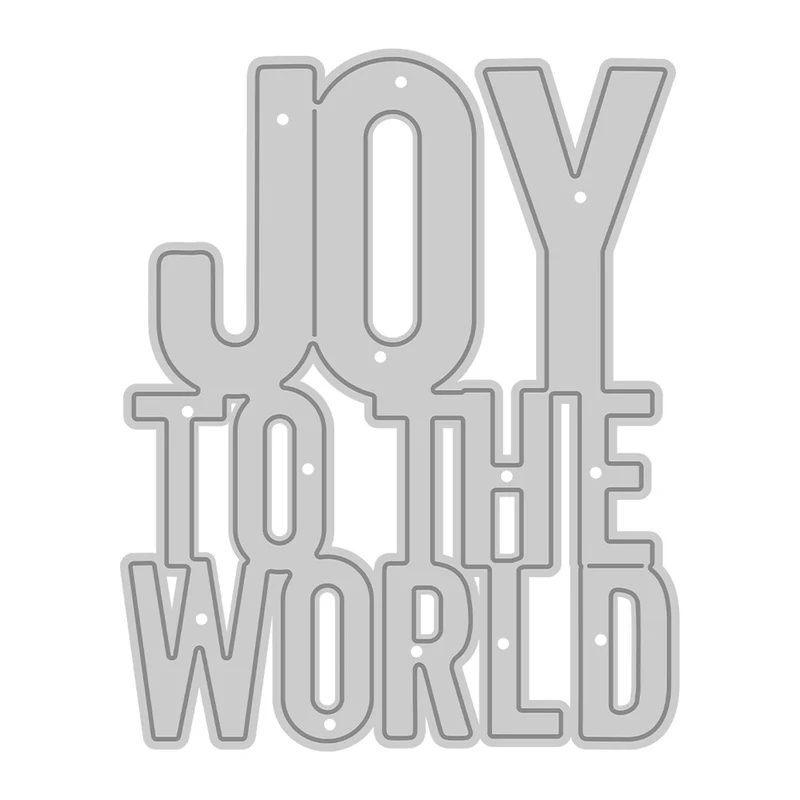 Poppy Crafts Cutting Dies #1489 - Joy To The World