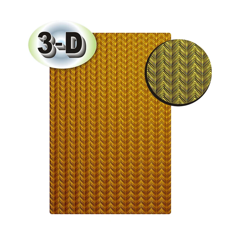 Poppy Crafts 3D Embossing Folder #337 - Herringbone Texture