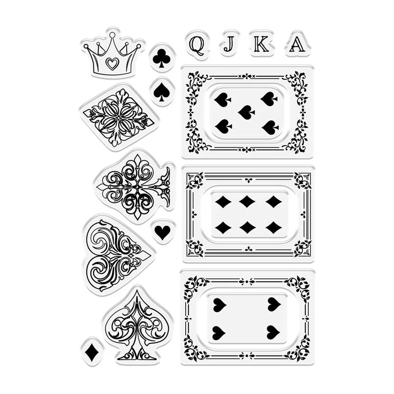 Poppy Crafts Stamps #789 - Playing Cards