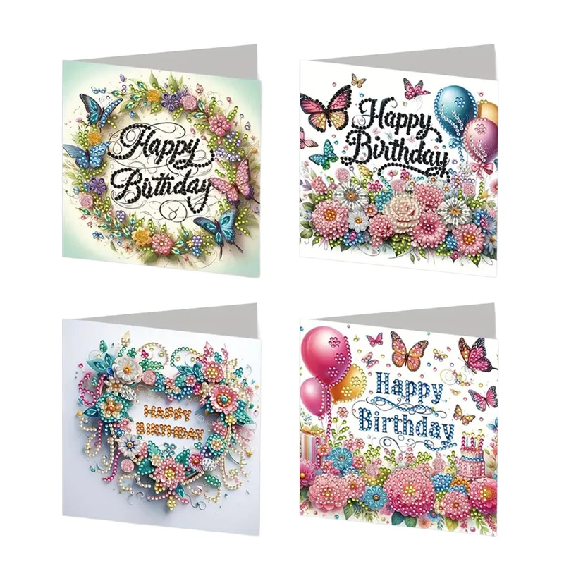 Poppy Crafts Diamond Art Greeting Card Kit #94 - 6 Pack