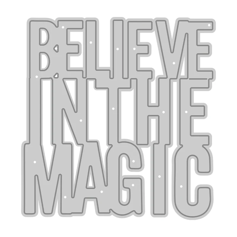 Poppy Crafts Cutting Dies #1490 - Believe In Magic