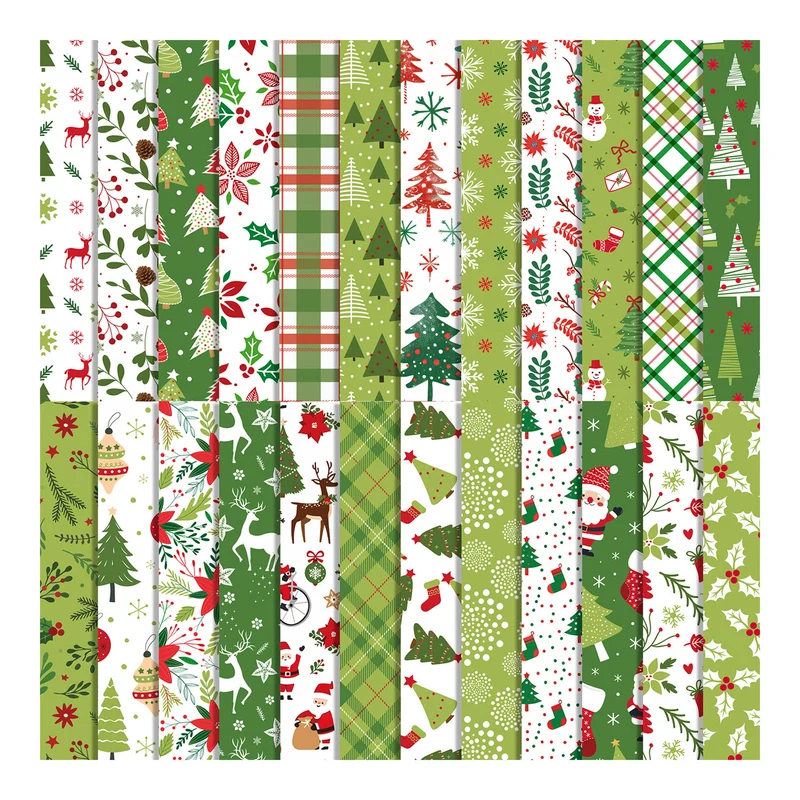 Poppy Crafts 12" x 12" Paper Pack #202 - Christmas