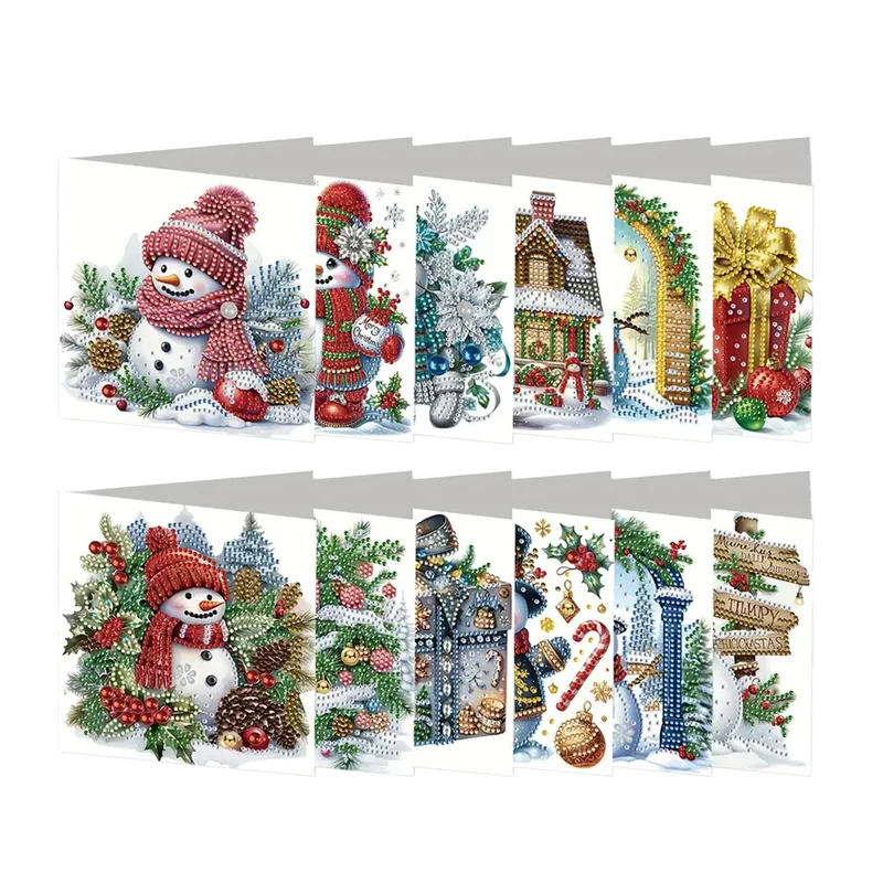 Poppy Crafts Diamond Art Greeting Card Kit #88 - 12 Pack