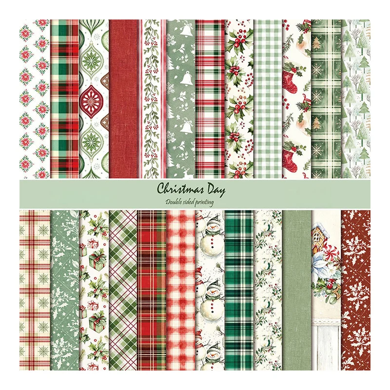Poppy Crafts 12" x 12" Paper Pack #194 - Christmas Day