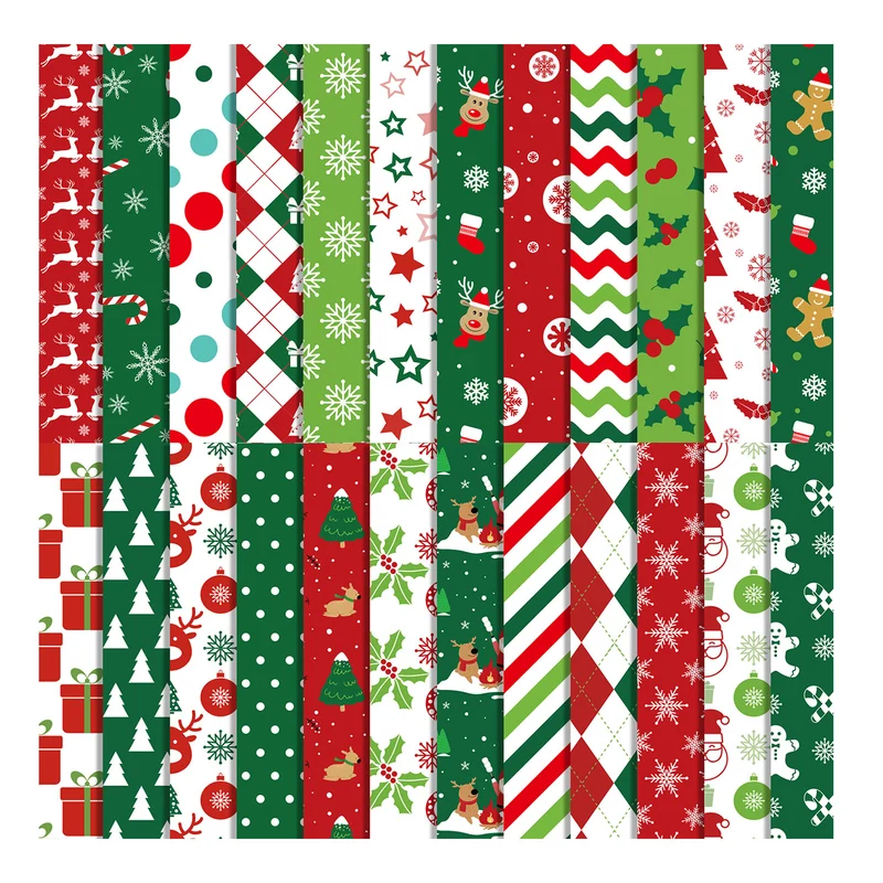 Poppy Crafts 12" x 12" Paper Pack #198 - Christmas Cheer