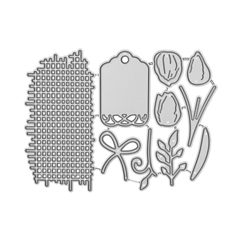 Poppy Crafts Cutting Dies #1539 - Tulip Tag