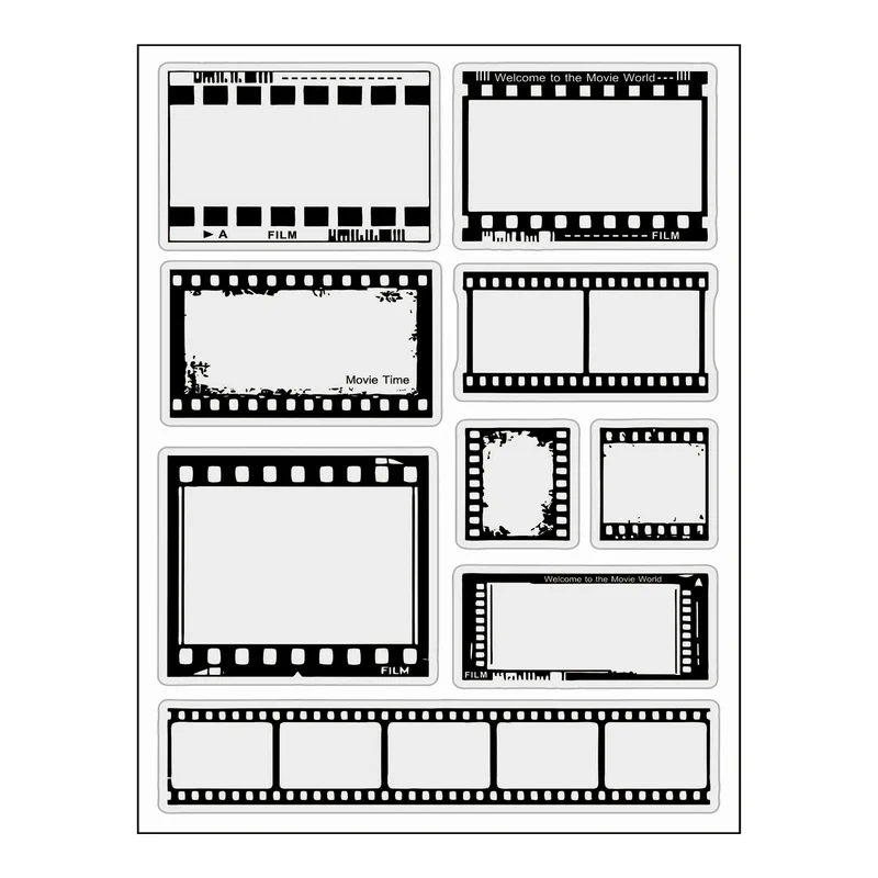 Poppy Crafts Stamps #796 - Film Frames