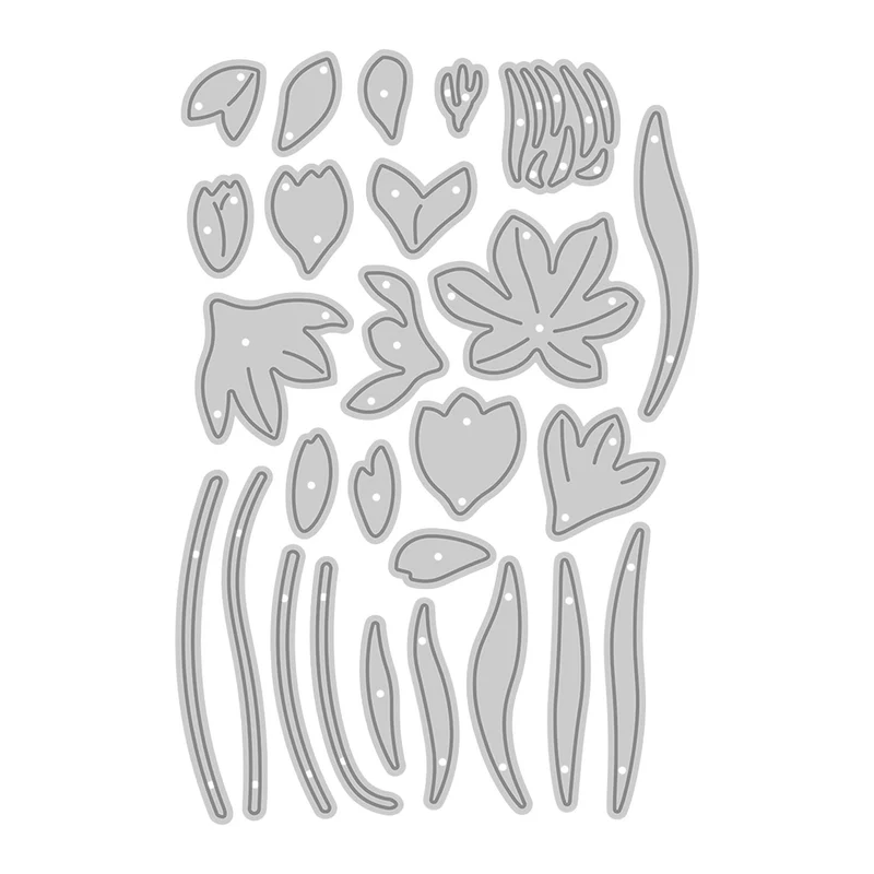 Poppy Crafts Cutting Dies #1464 - Spring Layers