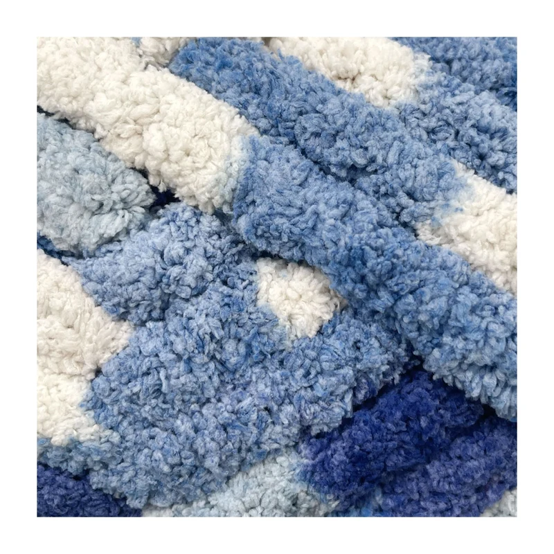 Poppy Crafts Blanket Big Ball Yarn 300g - Mixed Blues