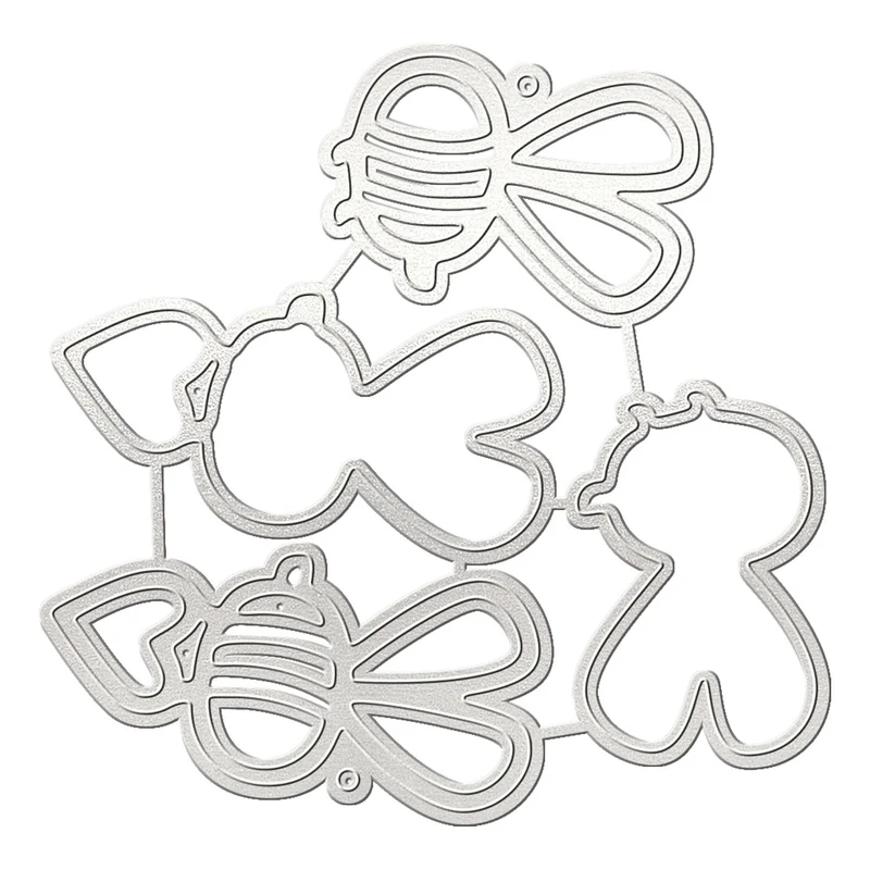 Poppy Crafts Cutting Dies #1760 - Bow & Floral Cluster