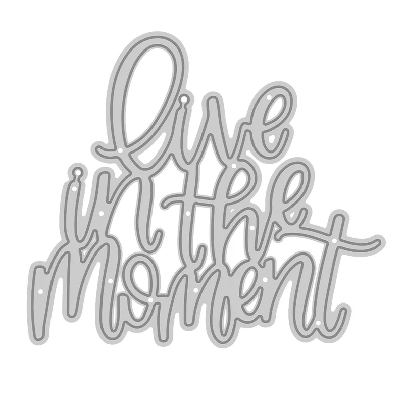 Poppy Crafts Cutting Dies #1480 - Live in the moment