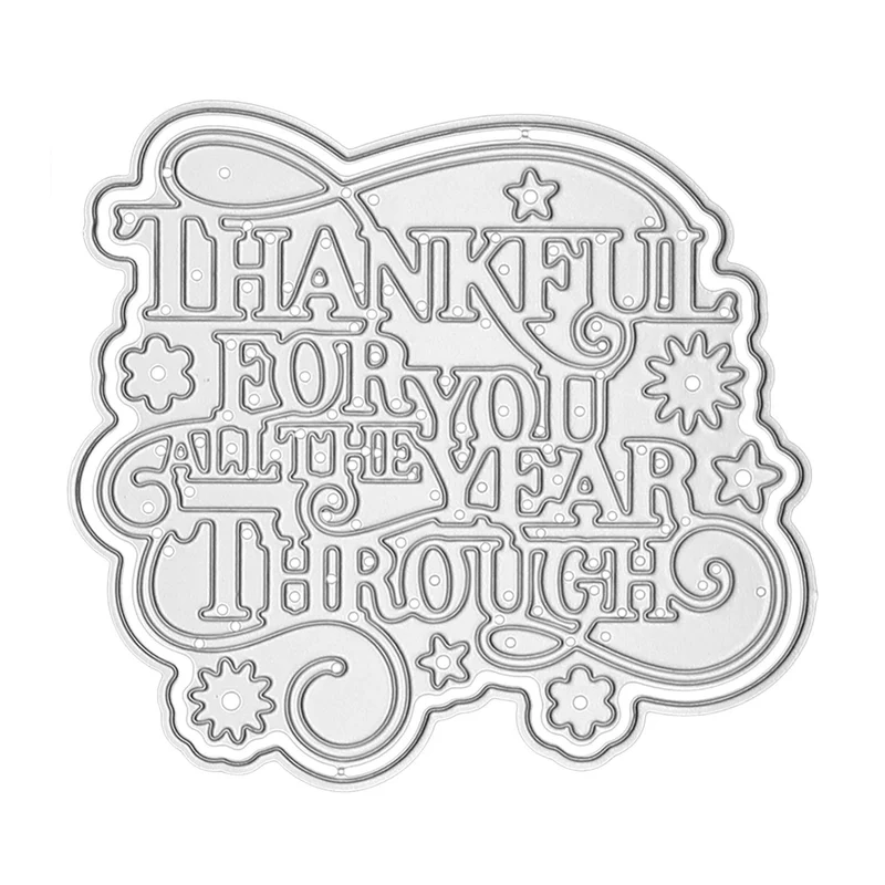 Poppy Crafts Cutting Dies #1767 - Thankful for You
