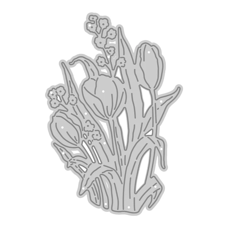 Poppy Crafts Cutting Dies #1468 - Tulip Bloom
