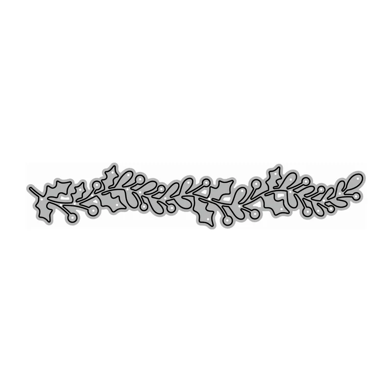 Poppy Crafts Cutting Dies #1776 - Leafy Berry Border