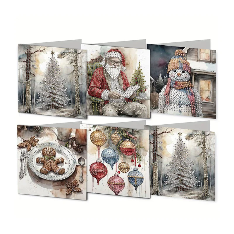Poppy Crafts Diamond Art Greeting Card Kit #106 - Winter Christmas