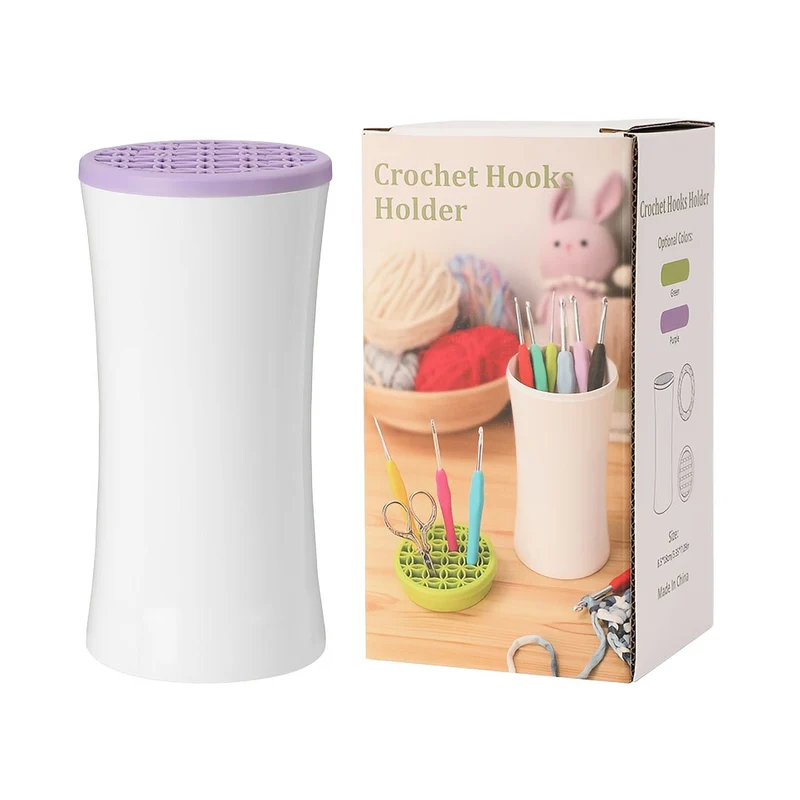 Poppy Crafts Crochet Hook Holder - Purple