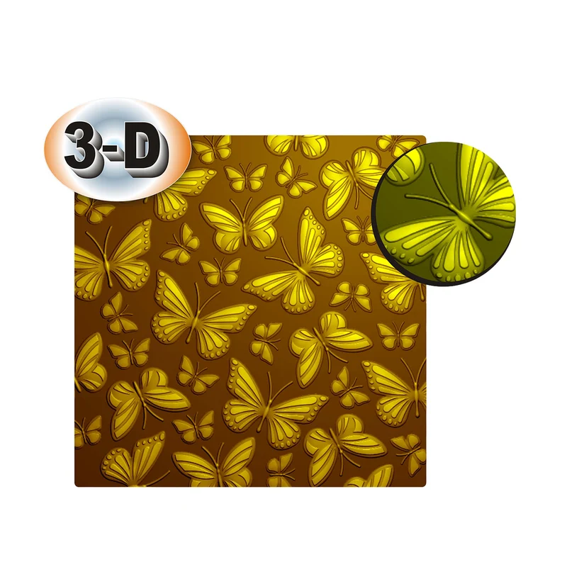 Poppy Crafts 3D Embossing Folder #342 - Butterfly Garden