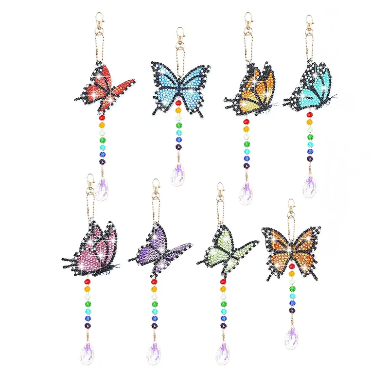 Poppy Crafts Diamond Art Hanging Ornaments #3 - Butterflies