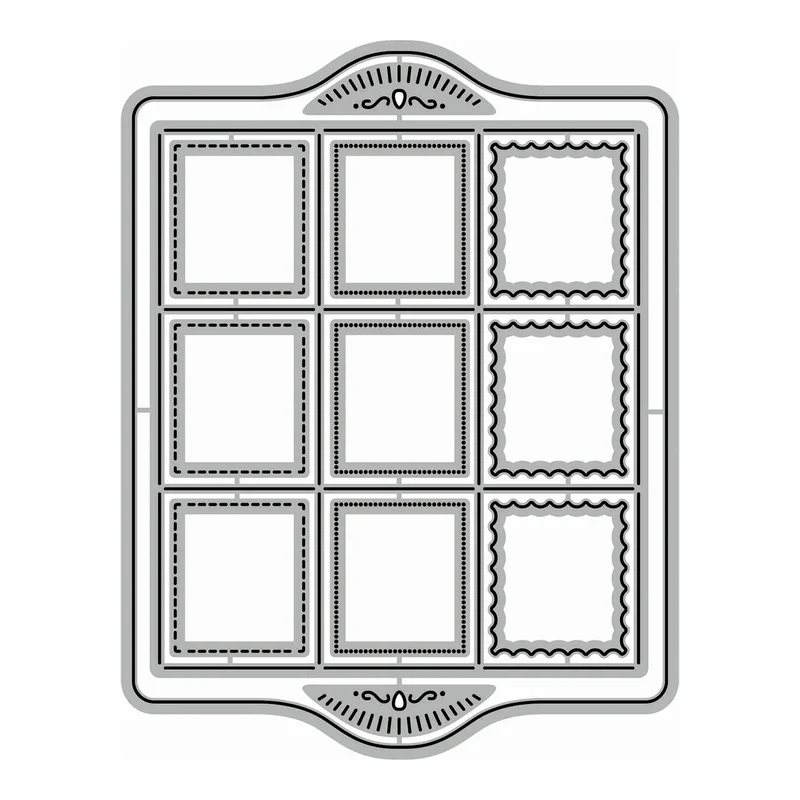 Poppy Crafts Cutting Dies #1547 - Stitched Window Frames