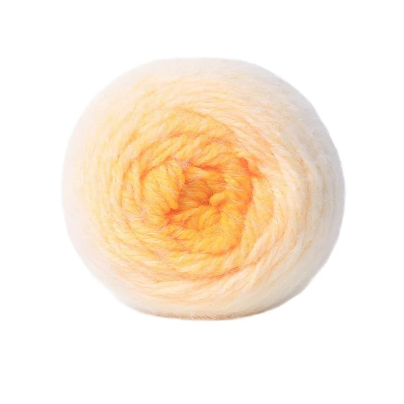 Poppy Crafts Ombre Rainbow Cake Yarn 190g - Yellow