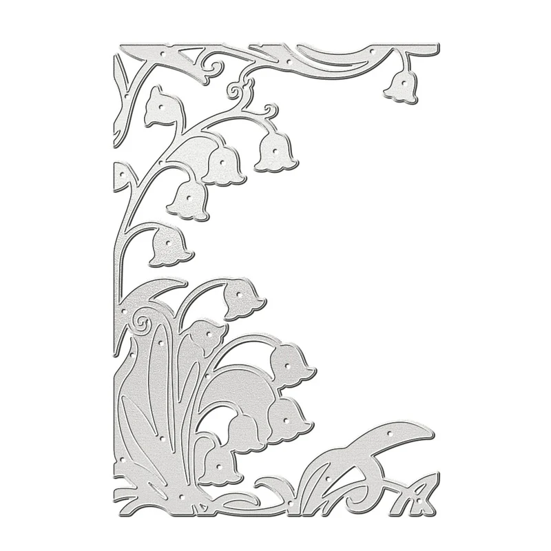 Poppy Crafts Cutting Dies #1756 - Lily of the Valley Border