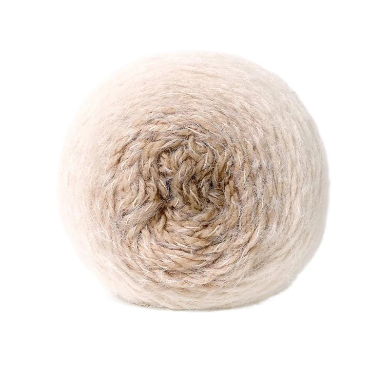 Poppy Crafts Ombre Rainbow Cake Yarn 190g - Tan