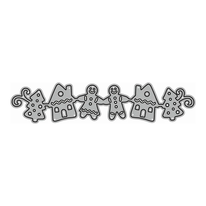Poppy Crafts Cutting Dies #1777 - Gingerbread Christmas