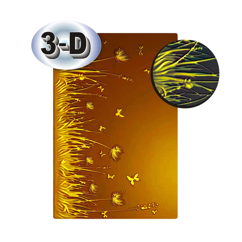 Poppy Crafts 3D Embossing Folder #336 - Wildflower Meadow