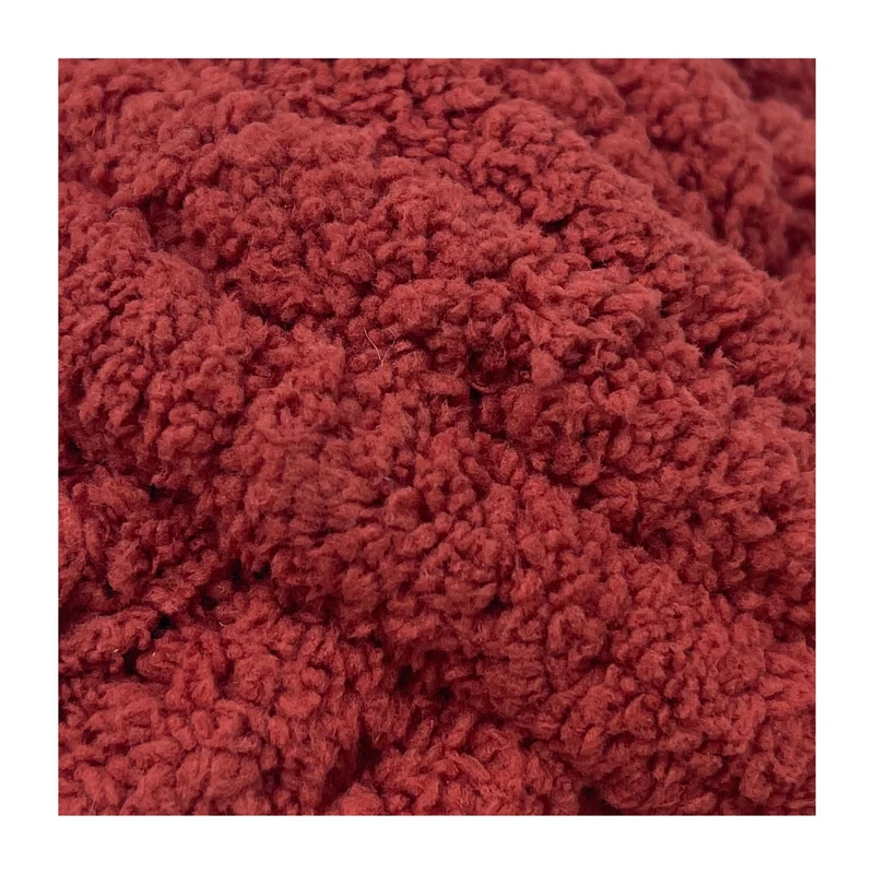 Poppy Crafts Puff Ball Big Blanket Yarn - Wine