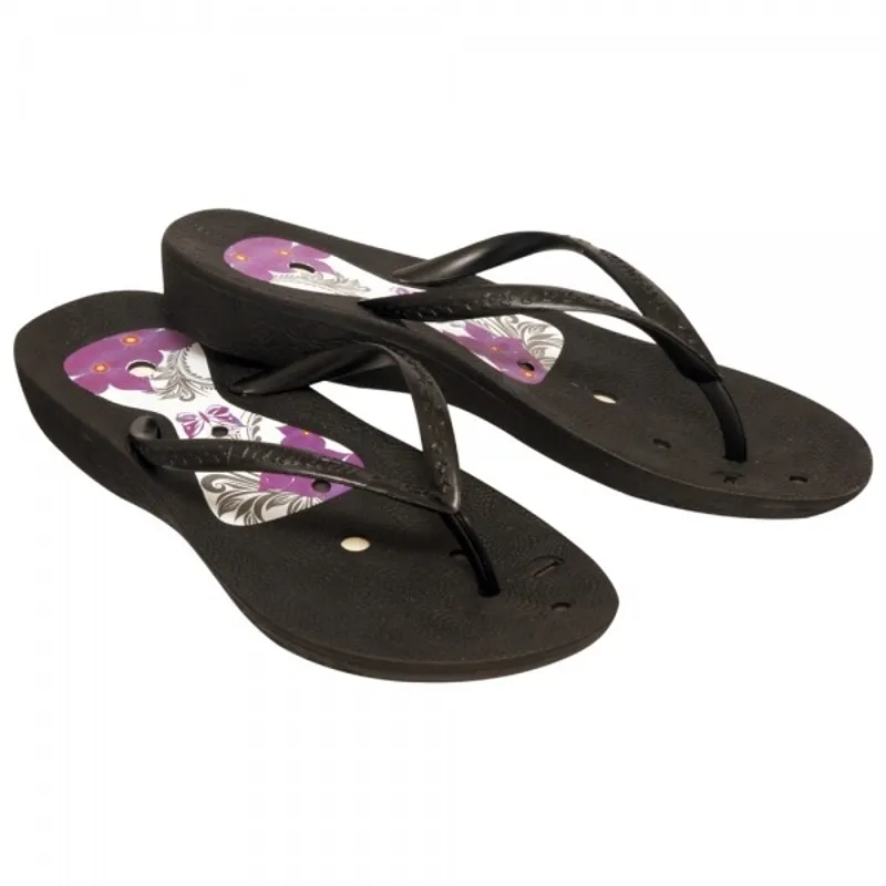 Sandalia Feminina Magnetica Floratta Preta 37-38