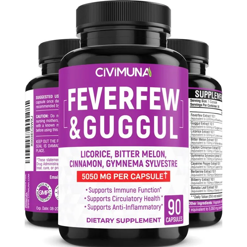 Suplementos Civimuna: Cápsulas De Matricária 50-50 Mg 90 Veganos