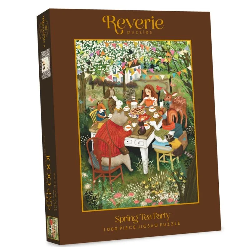 Reverie Puzzles Spring Tea Party Jigsaw Puzzle (1000 Pieces) Gameology