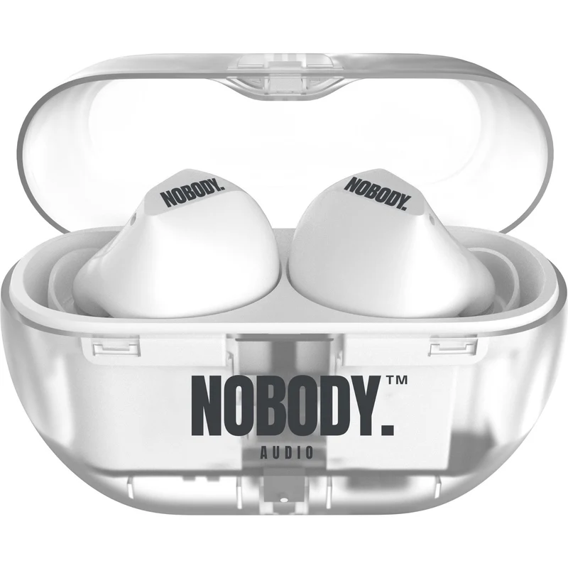 NOBODY Audio VP1 ANC Earbuds With Call Clarity (Pearl White)