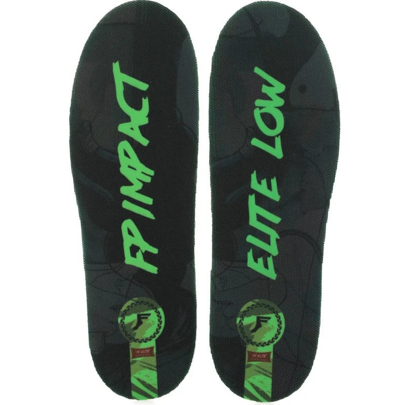 FP Kingfoam Comfort+ Low Profile Insoles Black Camo/Green L