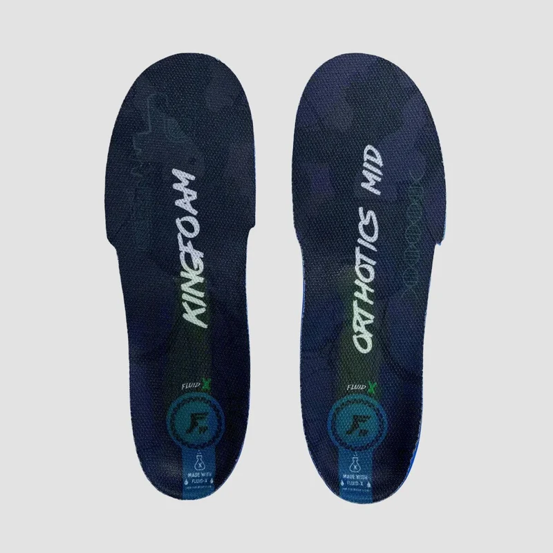 Footprint Kingfoam Elite Othotic FluidX Mid Insoles Black Camo/White 11.5-12uk / Black Camo/White