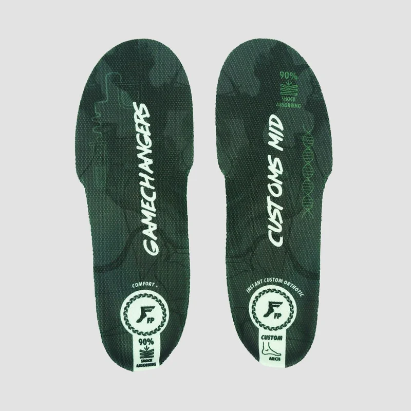 Footprint Gamechanger Elite Custom Orthotic Mid Insoles Black Camo/White 6.5-7uk