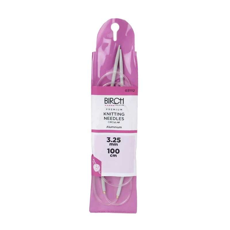 Birch Knitting Needle Circular Premium 100cm 3.25mm x 100cm / One Size