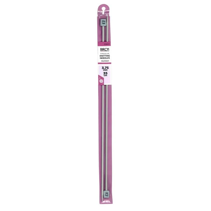 Birch Knitting Needle Premium 35cm 2.00-3.75mm Aluminium / OS