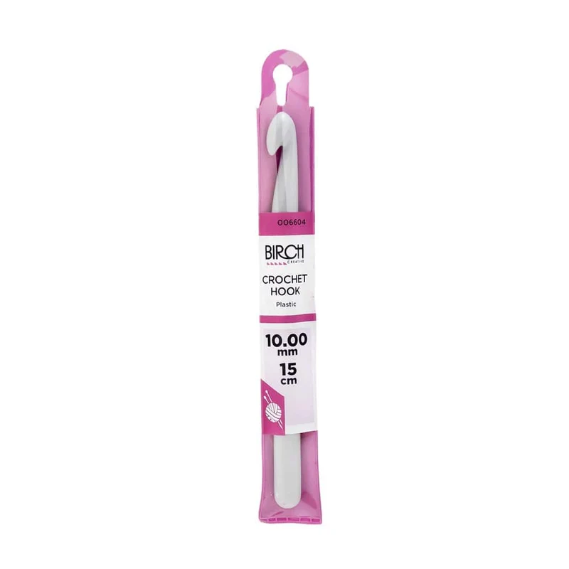 Birch Crochet Hooks (Plastic) 15mm 10.00mm x 15cm / One Size