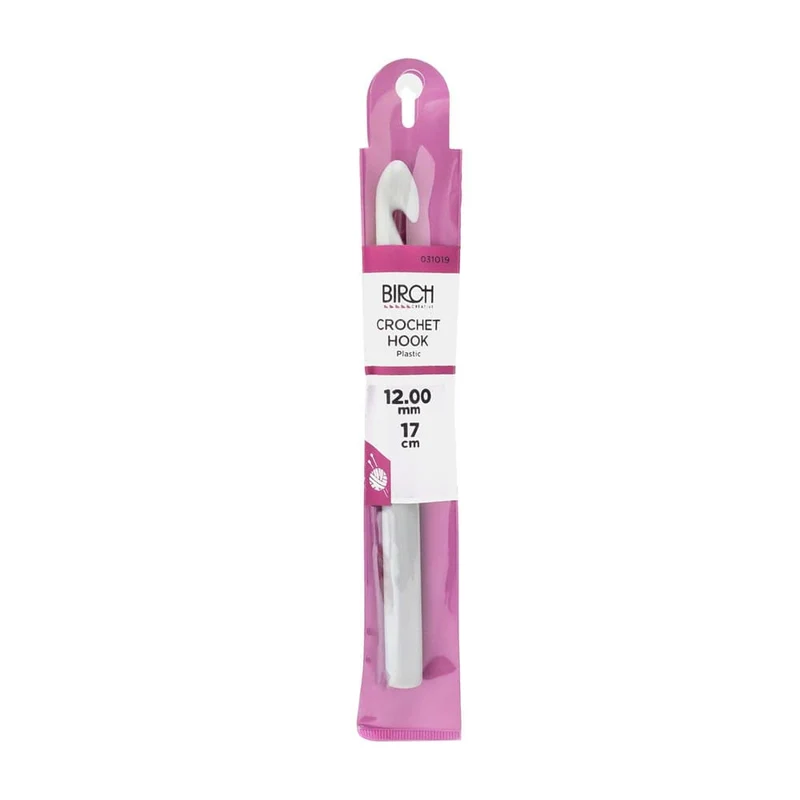 Birch Crochet Hooks (Plastic)- 12mm x 17mm 12.00mm x 17cm / One Size