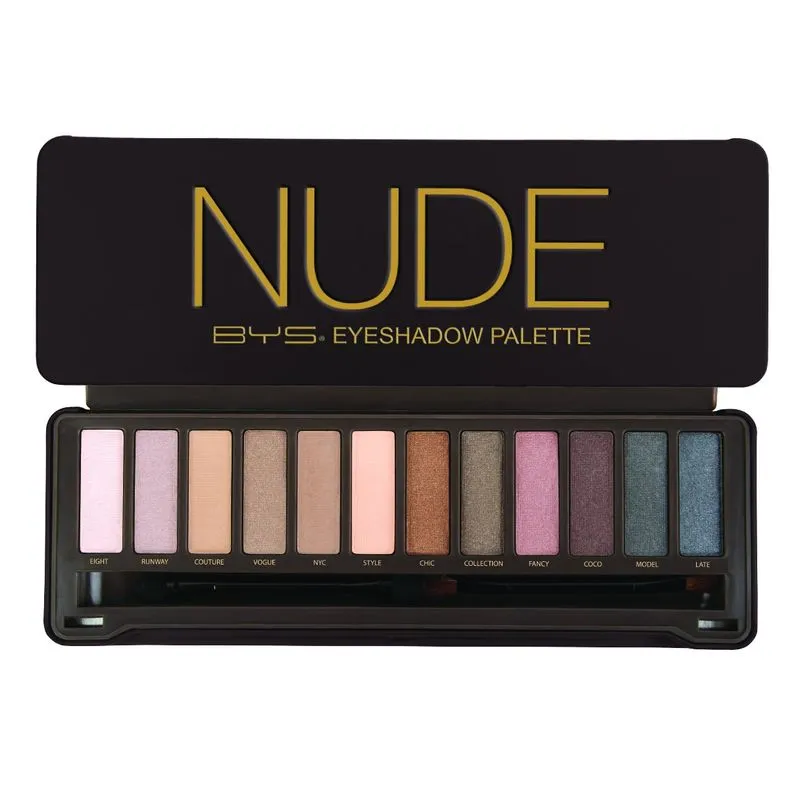 Paleta De Sombras Bys Nude Com 12 Sombras E 2 Aplicadores