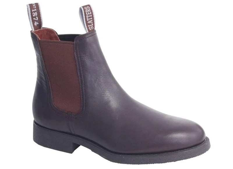 Slatters Mens Arizona Dress Boot Dark Brown / 11.5