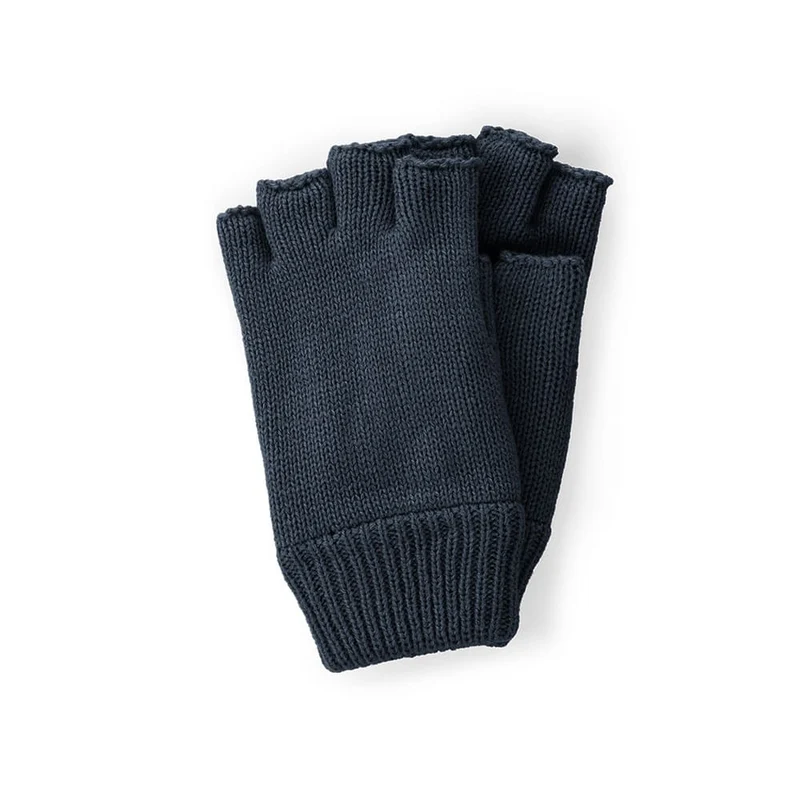 Avenel Mens Romeo Acrylic Fingerless Gloves With Thinsulate Lining Navy / L/XL