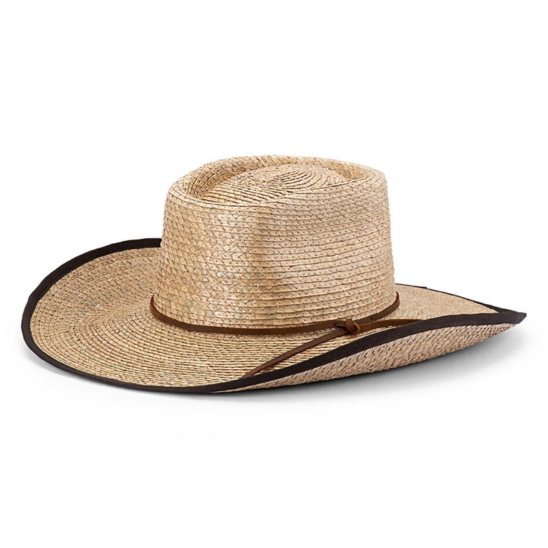 Avenel Hats Billabong Straw Bound Edge Western Hat (22025) Natural 56