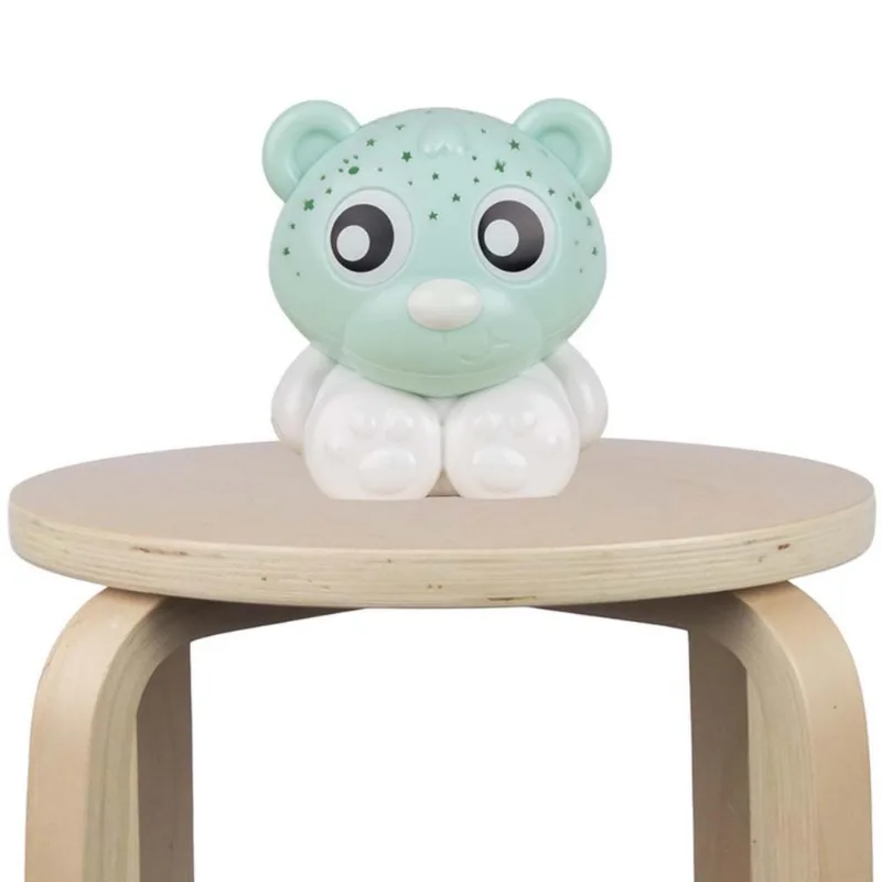 Proyector con Luces PLAYGRO Buenas Noches Oso Blanco/Menta