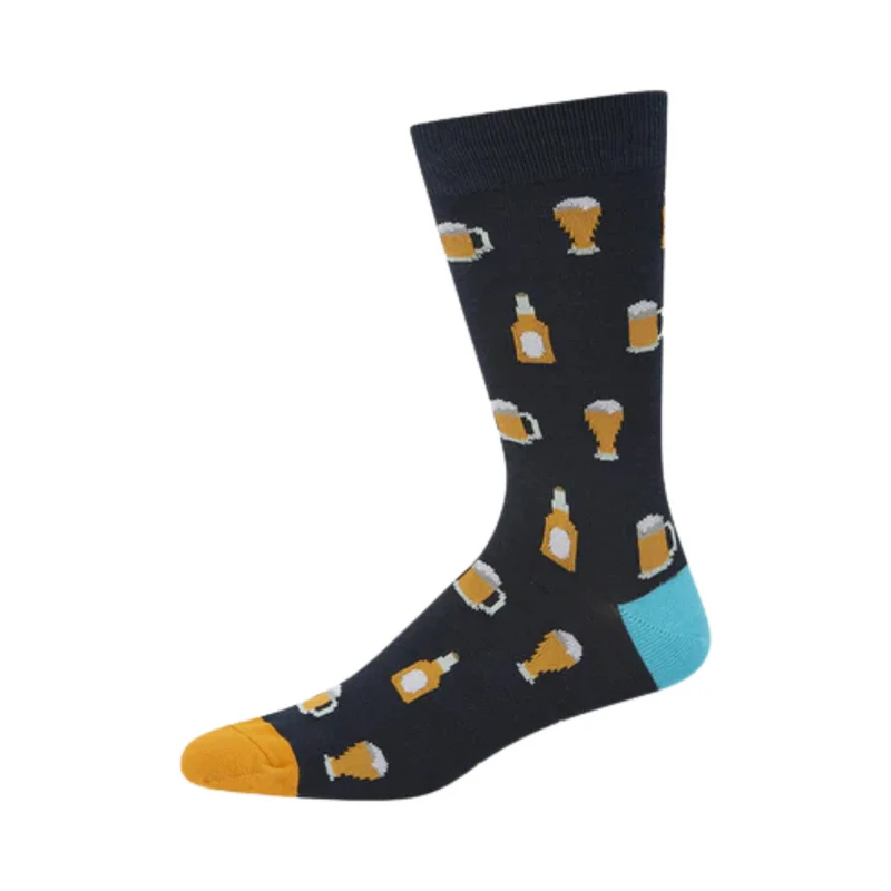Bamboozld Mens Beer Bamboo Socks (BBS18BEERR) Navy 11-14